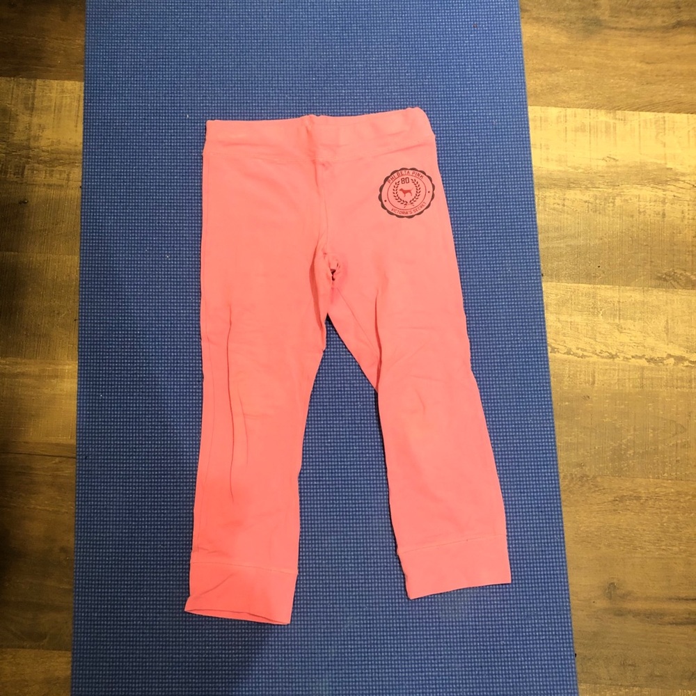 PINK Pink Leggings with Text